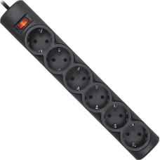 Сетевой фильтр Defender DFS 151 черный (99494)