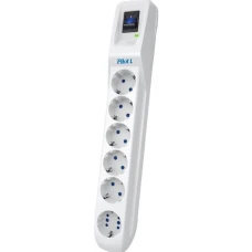 Сетевой фильтр ZIS Pilot S 5m 6 outlets White