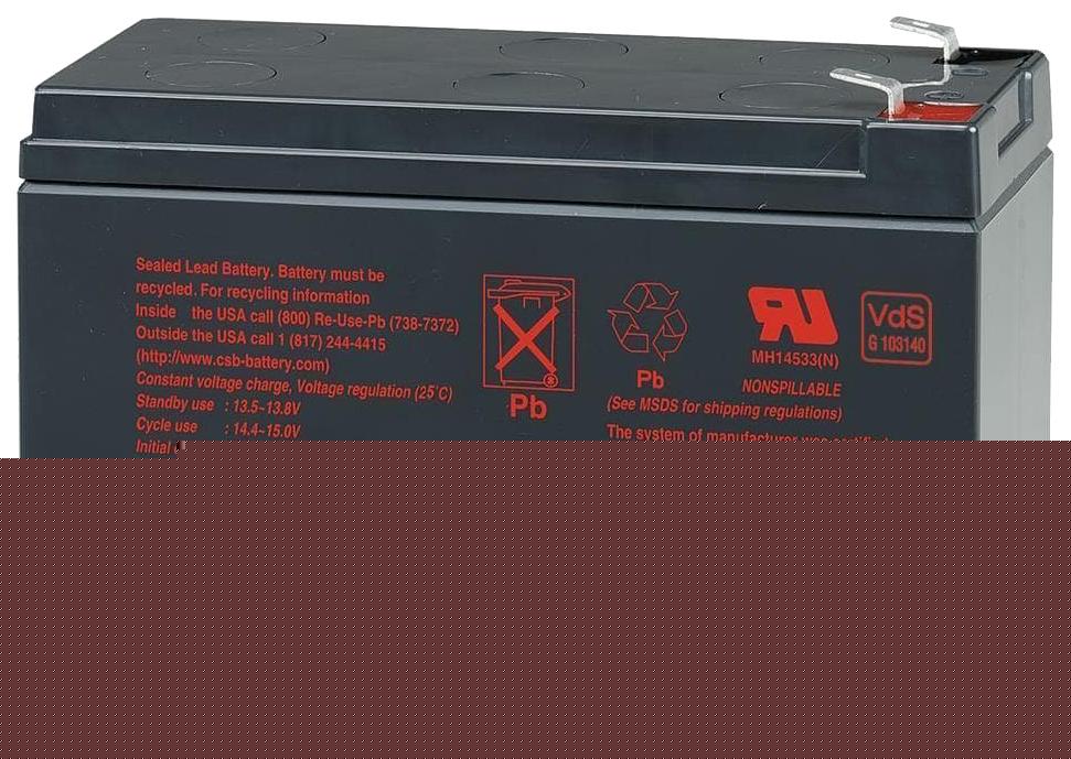 Аккумулятор для ИБП CSB 12V/7.2Ah (GP 1272 F2 28W)