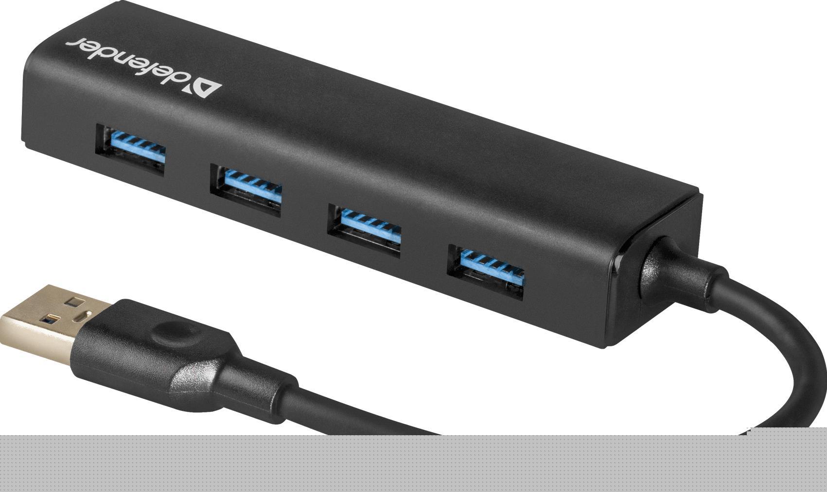 USB-хаб Defender Quadro Express (83204)